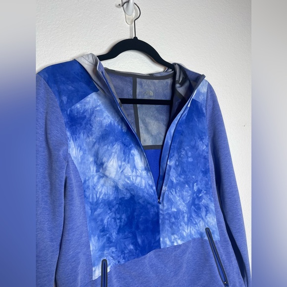 The North‎ Face Womens Tie Dye Full Zip Hoodie Jacket Blue M - Picture 4 of 7